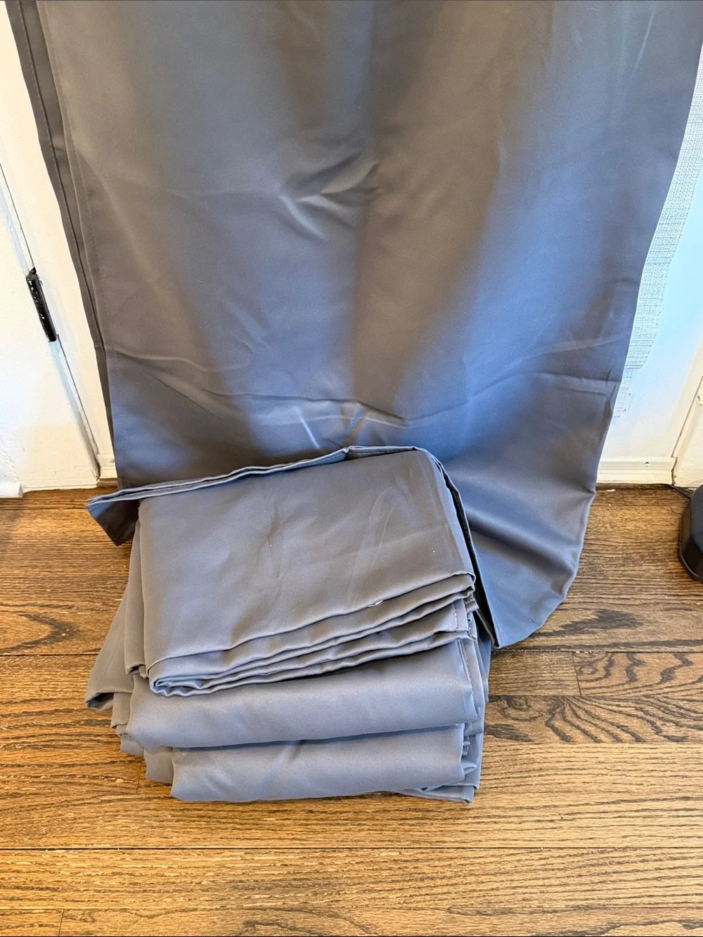 Room Darkening Thermal Insulated Black Grommet Curtain Panels - 4 panels C#1